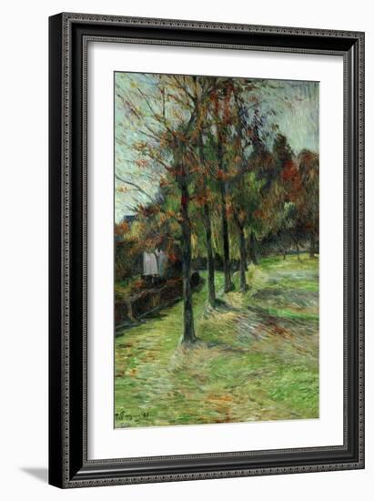 Road in Rouen, II, 1885-Paul Gauguin-Framed Giclee Print