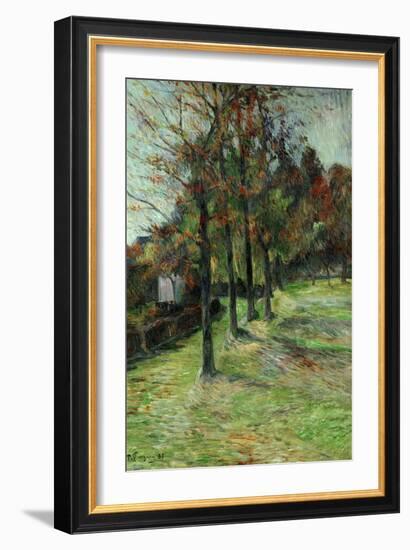 Road in Rouen, II, 1885-Paul Gauguin-Framed Giclee Print