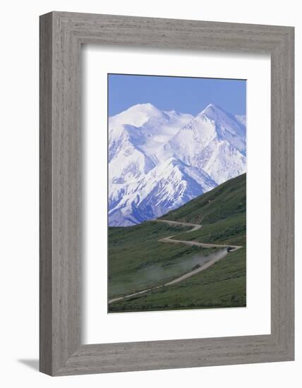 Road in Thorofare Pass Below Mt. Mckinley-Paul Souders-Framed Photographic Print