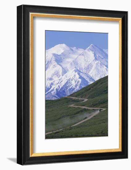 Road in Thorofare Pass Below Mt. Mckinley-Paul Souders-Framed Photographic Print