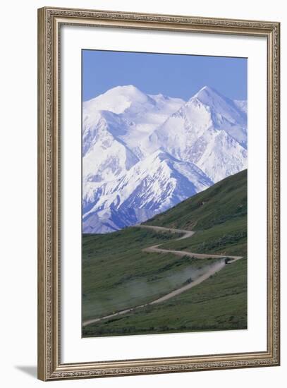 Road in Thorofare Pass Below Mt. Mckinley-Paul Souders-Framed Photographic Print