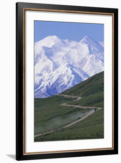 Road in Thorofare Pass Below Mt. Mckinley-Paul Souders-Framed Photographic Print