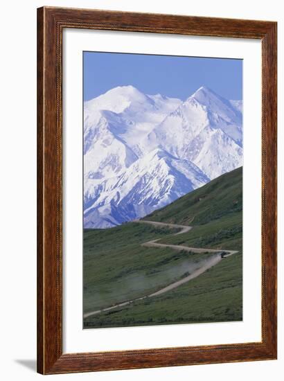 Road in Thorofare Pass Below Mt. Mckinley-Paul Souders-Framed Photographic Print