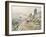 Road in Vetheuil in Winter-Claude Monet-Framed Giclee Print