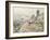 Road in Vetheuil in Winter-Claude Monet-Framed Giclee Print