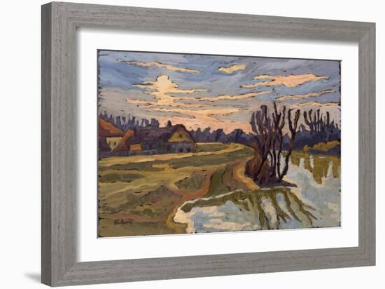 Road Into Dusk, 2004-Marta Martonfi-Benke-Framed Giclee Print