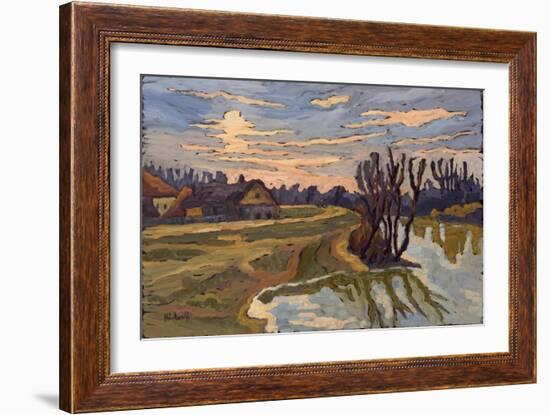 Road Into Dusk, 2004-Marta Martonfi-Benke-Framed Giclee Print