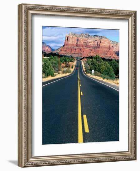 Road Into Sedona, Sedona, U.S.A.-Ann Cecil-Framed Photographic Print