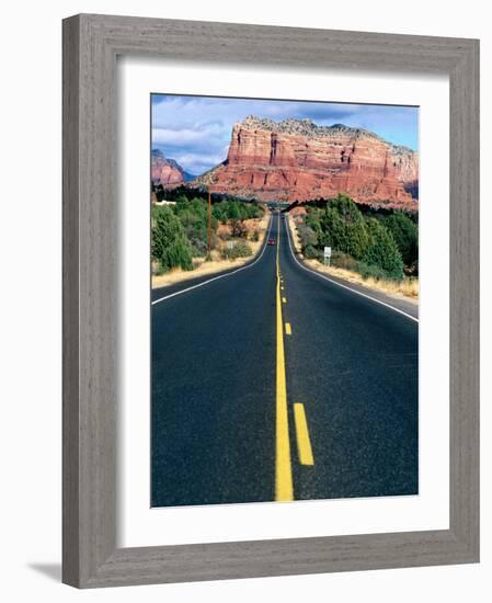 Road Into Sedona, Sedona, U.S.A.-Ann Cecil-Framed Photographic Print