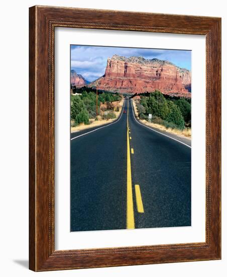 Road Into Sedona, Sedona, U.S.A.-Ann Cecil-Framed Photographic Print