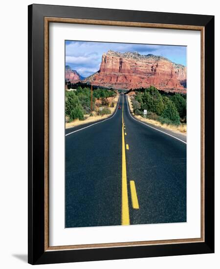 Road Into Sedona, Sedona, U.S.A.-Ann Cecil-Framed Photographic Print