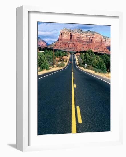 Road Into Sedona, Sedona, U.S.A.-Ann Cecil-Framed Photographic Print