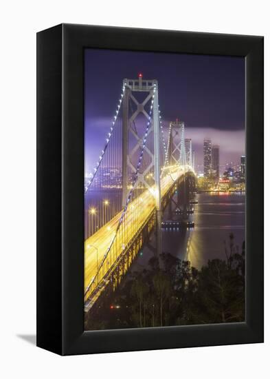 Road Into The City, San Francisco Bay Bridge-Vincent James-Framed Premier Image Canvas