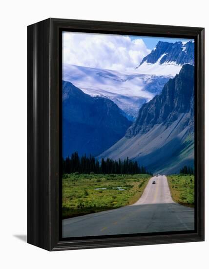 Road into the Mountains of Banff National Park, Alberta, Canada-Janis Miglavs-Framed Premier Image Canvas