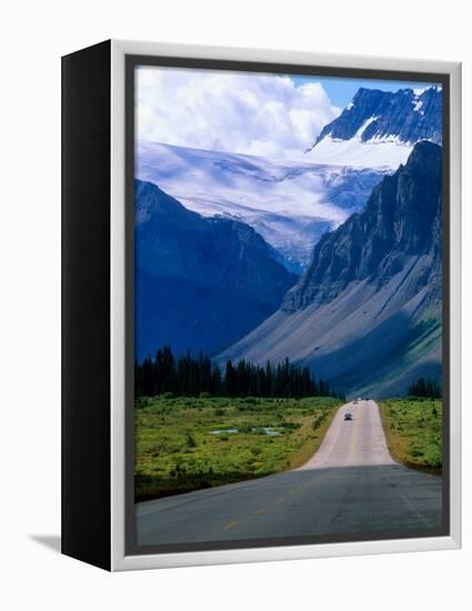 Road into the Mountains of Banff National Park, Alberta, Canada-Janis Miglavs-Framed Premier Image Canvas