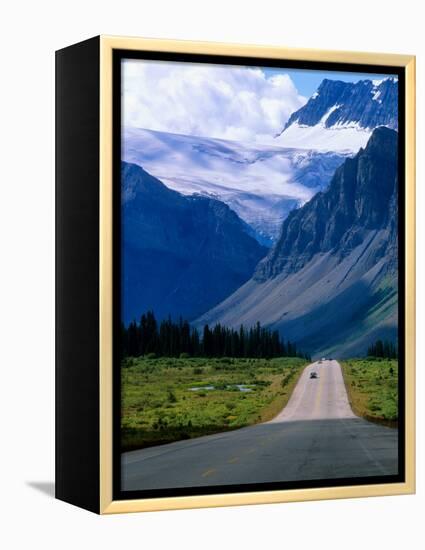 Road into the Mountains of Banff National Park, Alberta, Canada-Janis Miglavs-Framed Premier Image Canvas