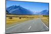 Road Leading to Mount Cook National Park, South Island, New Zealand, Pacific-Michael-Mounted Photographic Print