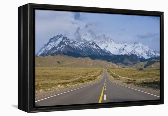 Road Leading to Mount Fitzroy Near El Chalten, Patagonia, Argentina, South America-Michael Runkel-Framed Premier Image Canvas