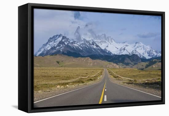 Road Leading to Mount Fitzroy Near El Chalten, Patagonia, Argentina, South America-Michael Runkel-Framed Premier Image Canvas