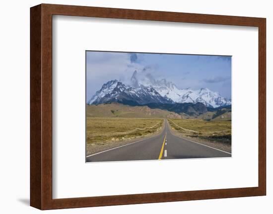 Road Leading to Mount Fitzroy Near El Chalten, Patagonia, Argentina, South America-Michael Runkel-Framed Photographic Print