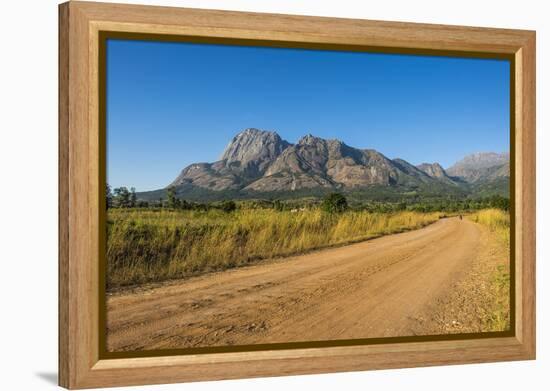 Road Leading to the Granite Peaks of Mount Mulanje, Malawi, Africa-Michael Runkel-Framed Premier Image Canvas