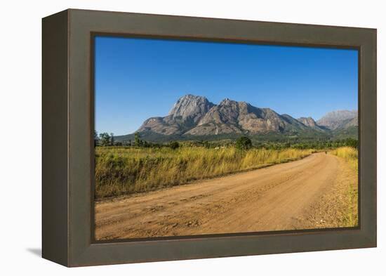 Road Leading to the Granite Peaks of Mount Mulanje, Malawi, Africa-Michael Runkel-Framed Premier Image Canvas