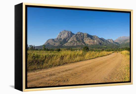 Road Leading to the Granite Peaks of Mount Mulanje, Malawi, Africa-Michael Runkel-Framed Premier Image Canvas