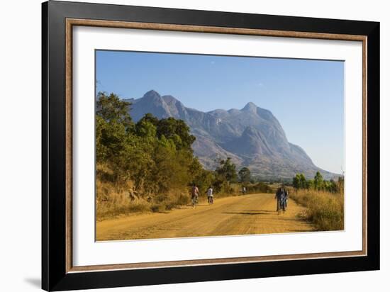 Road Leading to the Granite Peaks of Mount Mulanje, Malawi, Africa-Michael Runkel-Framed Photographic Print