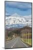 Road leading to the spectacular mountains of the Daisetsuzan National Park, UNESCO World Heritage S-Michael Runkel-Mounted Photographic Print