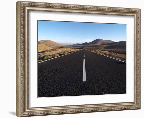 Road Near La Pared, Fuerteventura, Canary Islands, Spain, Europe-Hans Peter Merten-Framed Photographic Print