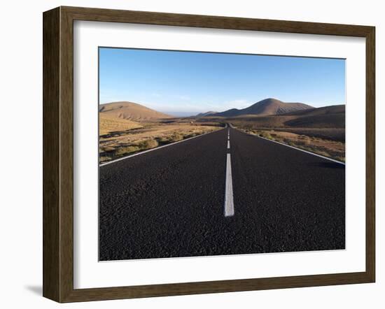 Road Near La Pared, Fuerteventura, Canary Islands, Spain, Europe-Hans Peter Merten-Framed Photographic Print