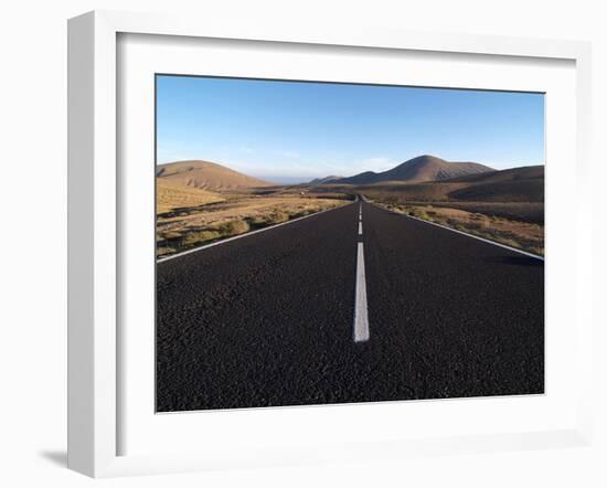 Road Near La Pared, Fuerteventura, Canary Islands, Spain, Europe-Hans Peter Merten-Framed Photographic Print