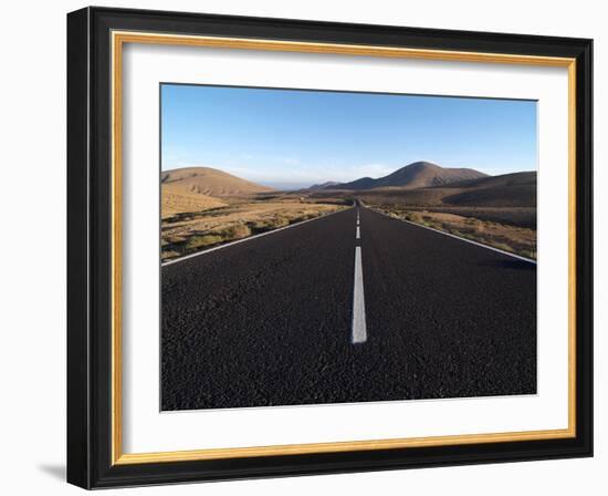 Road Near La Pared, Fuerteventura, Canary Islands, Spain, Europe-Hans Peter Merten-Framed Photographic Print