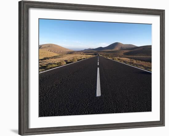 Road Near La Pared, Fuerteventura, Canary Islands, Spain, Europe-Hans Peter Merten-Framed Photographic Print