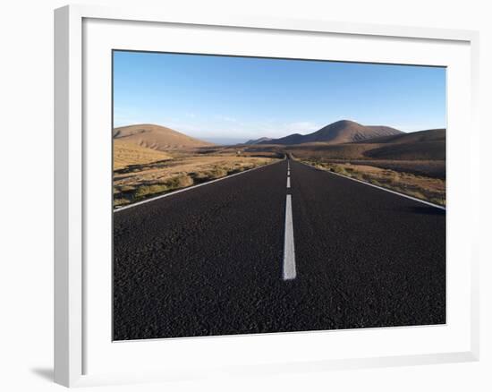 Road Near La Pared, Fuerteventura, Canary Islands, Spain, Europe-Hans Peter Merten-Framed Photographic Print