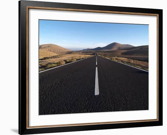 Road Near La Pared, Fuerteventura, Canary Islands, Spain, Europe-Hans Peter Merten-Framed Photographic Print