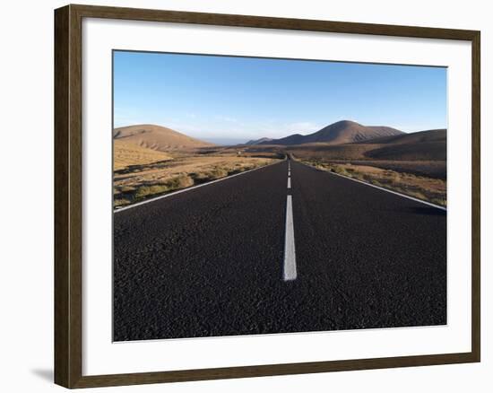 Road Near La Pared, Fuerteventura, Canary Islands, Spain, Europe-Hans Peter Merten-Framed Photographic Print