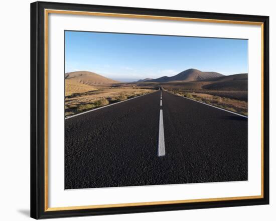 Road Near La Pared, Fuerteventura, Canary Islands, Spain, Europe-Hans Peter Merten-Framed Photographic Print