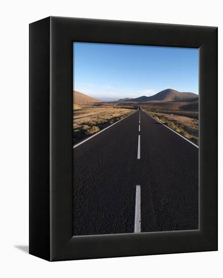 Road Near La Pared, Fuerteventura, Canary Islands, Spain, Europe-Hans Peter Merten-Framed Premier Image Canvas