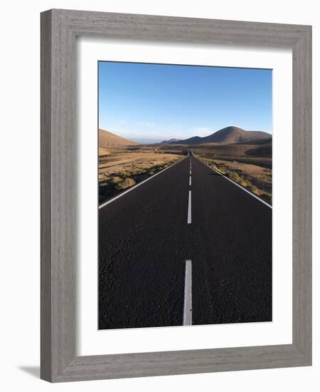 Road Near La Pared, Fuerteventura, Canary Islands, Spain, Europe-Hans Peter Merten-Framed Photographic Print