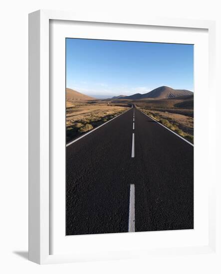 Road Near La Pared, Fuerteventura, Canary Islands, Spain, Europe-Hans Peter Merten-Framed Photographic Print