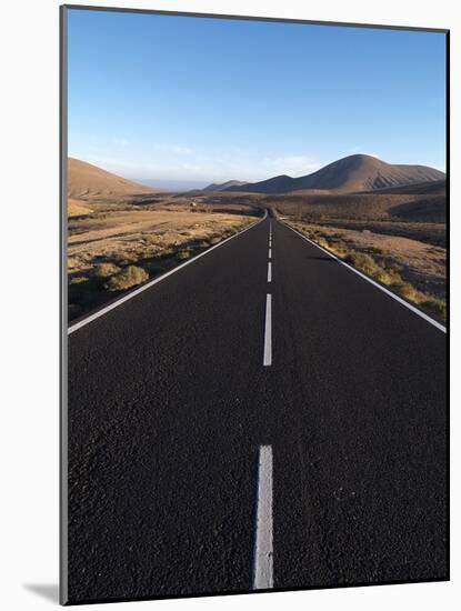 Road Near La Pared, Fuerteventura, Canary Islands, Spain, Europe-Hans Peter Merten-Mounted Photographic Print