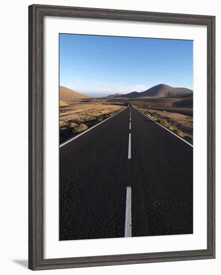 Road Near La Pared, Fuerteventura, Canary Islands, Spain, Europe-Hans Peter Merten-Framed Photographic Print