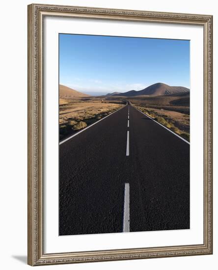 Road Near La Pared, Fuerteventura, Canary Islands, Spain, Europe-Hans Peter Merten-Framed Photographic Print