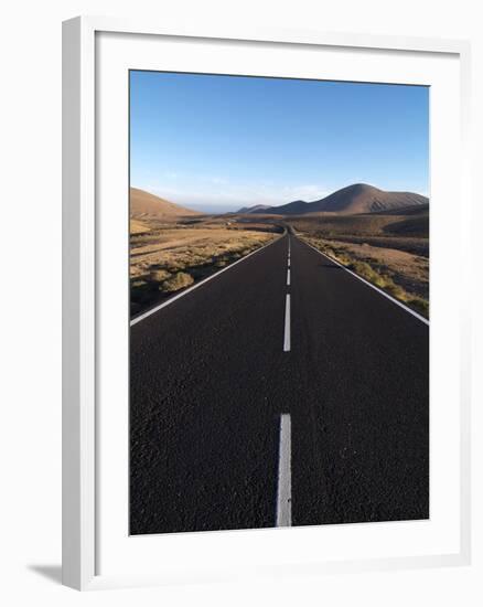 Road Near La Pared, Fuerteventura, Canary Islands, Spain, Europe-Hans Peter Merten-Framed Photographic Print