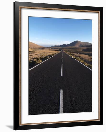 Road Near La Pared, Fuerteventura, Canary Islands, Spain, Europe-Hans Peter Merten-Framed Photographic Print