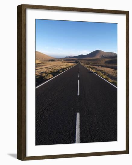 Road Near La Pared, Fuerteventura, Canary Islands, Spain, Europe-Hans Peter Merten-Framed Photographic Print