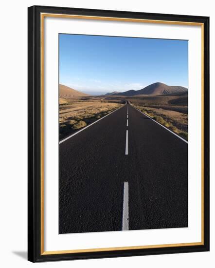 Road Near La Pared, Fuerteventura, Canary Islands, Spain, Europe-Hans Peter Merten-Framed Photographic Print