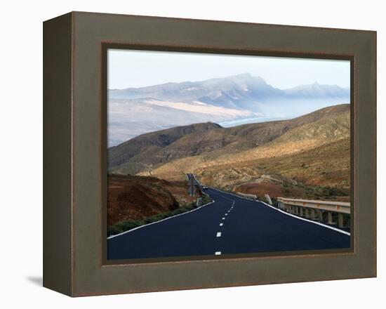 Road Near La Pared, Fuerteventura, Canary Islands, Spain, Europe-Hans Peter Merten-Framed Premier Image Canvas