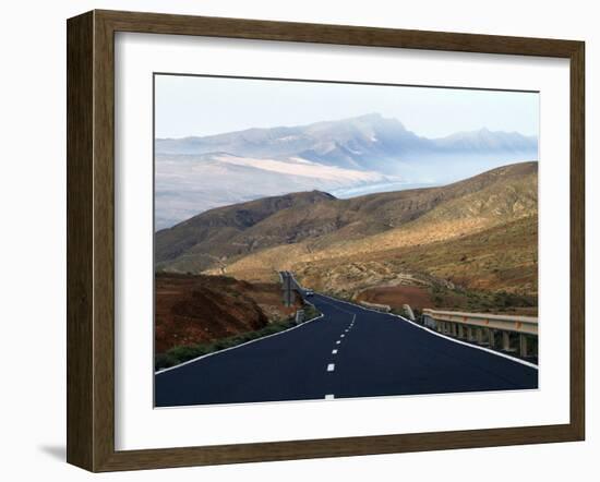 Road Near La Pared, Fuerteventura, Canary Islands, Spain, Europe-Hans Peter Merten-Framed Photographic Print